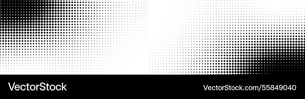 Wave halftone pattern dots background Vector Image