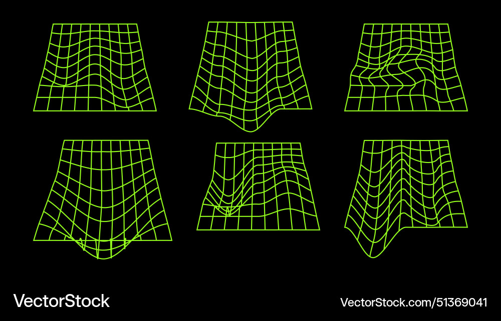 3d wireframe models of objects network line 3d wireframe models of objects network line Vector Image