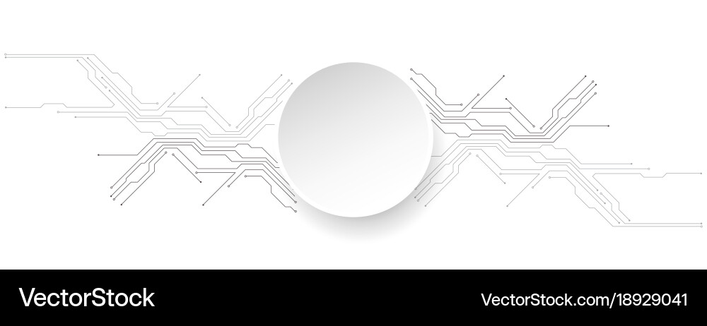 Abstract technology circuit board communication Vector Image