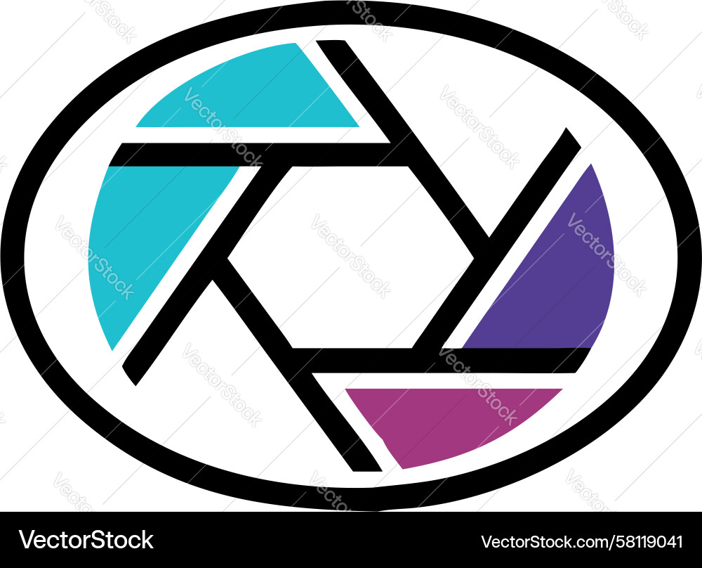 Dynamic Camera Shutter Icon Vector Image