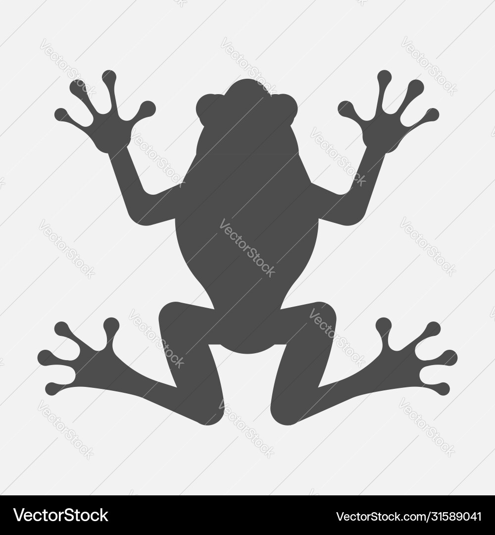 Frog icon isolated on white background Frog icon isolated on white background vector image