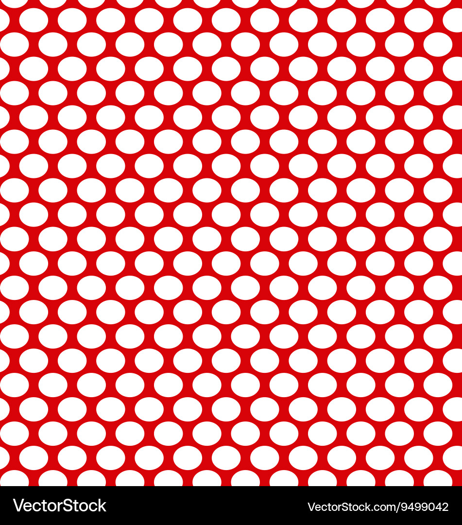 Red and White Dot Pattern vector image