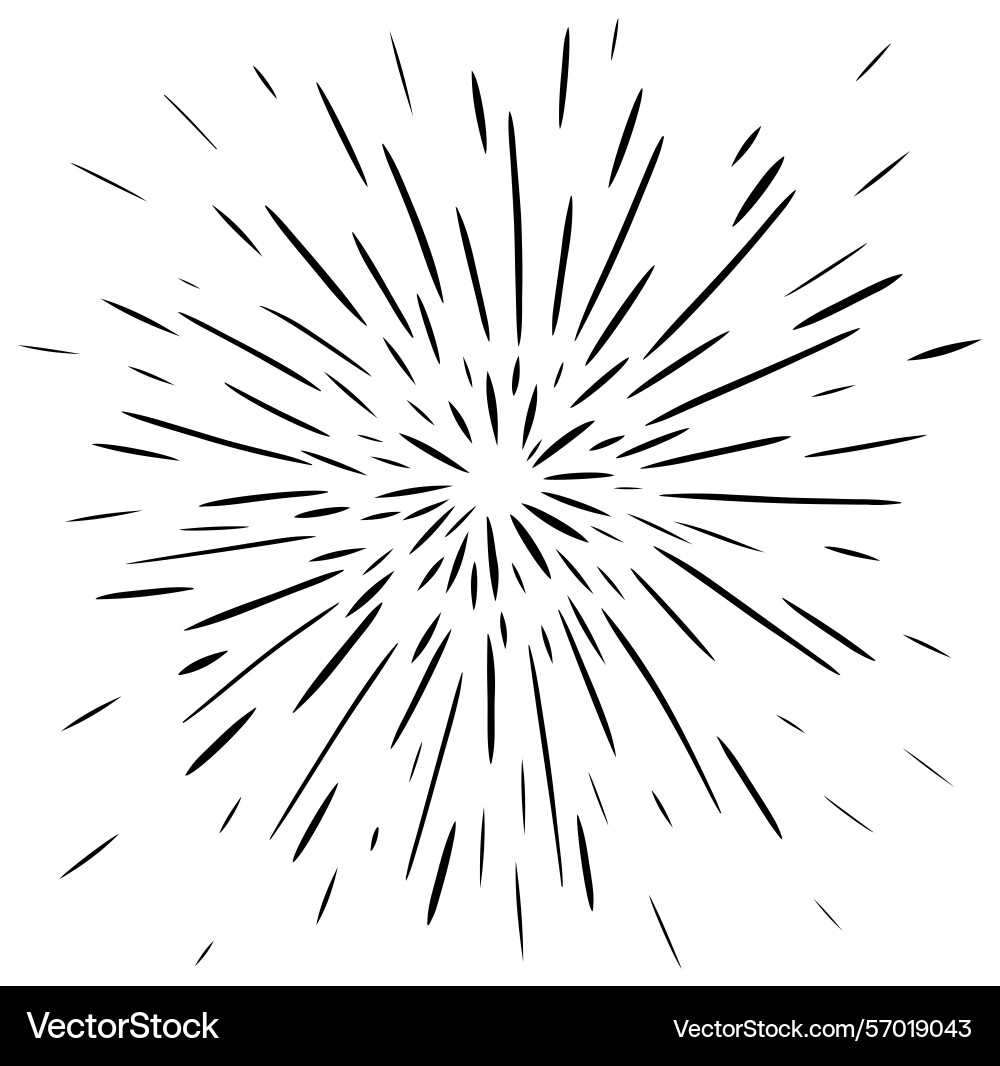 Fireworks texture thin lines isolated Fireworks texture thin lines isolated Vector Image