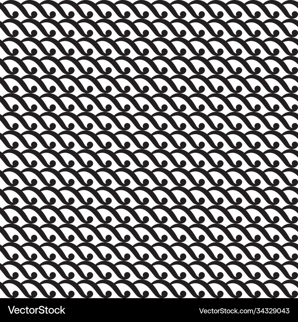 Seamless geometric curl pattern waves Seamless geometric curl pattern waves vector image