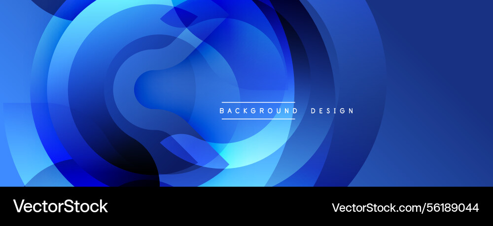 Blue abstract shapes overlap creating dynamic Blue abstract shapes overlap creating dynamic Vector Image