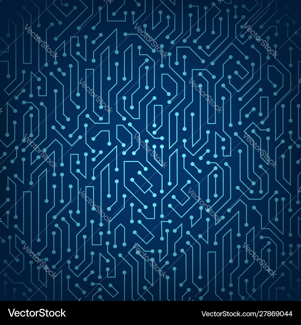 Circuit Data Tech Pattern vector image