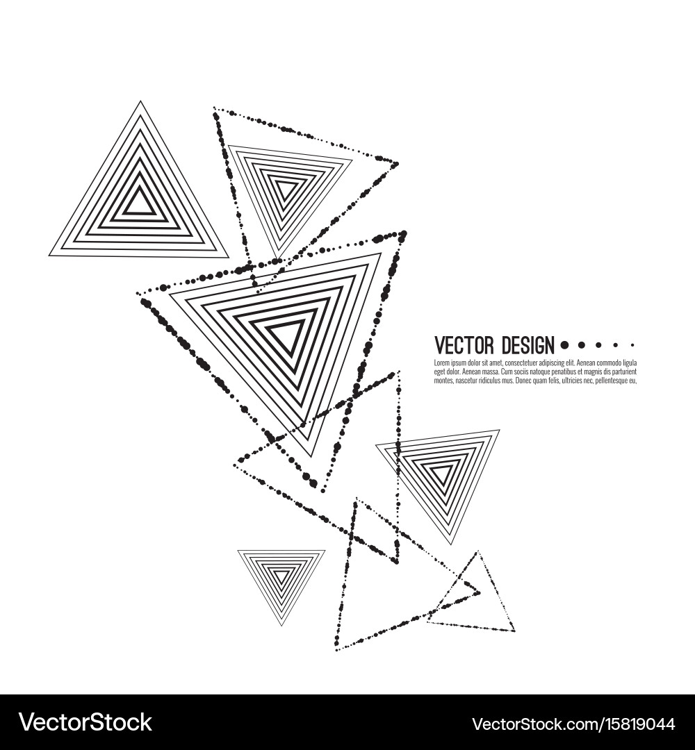 Geometric Triangle Pattern vector image