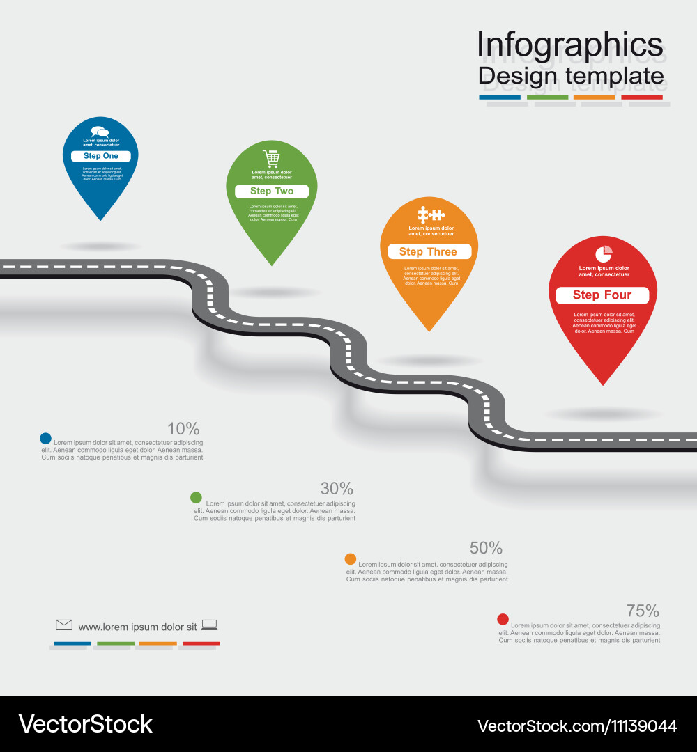 Roadway Data Template Vector Image