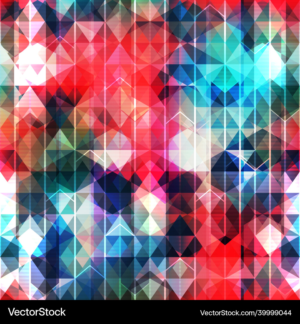 Ruby mosaic seamless pattern Ruby mosaic seamless pattern vector image