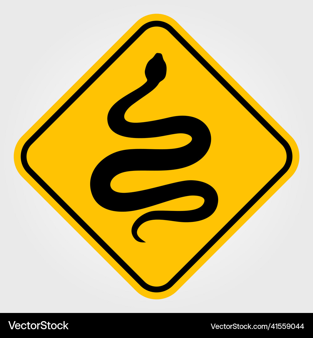 Yellow Sign Warning Of Dangerous Snakes In A Public Park. Photo | Adobe - Foto 6