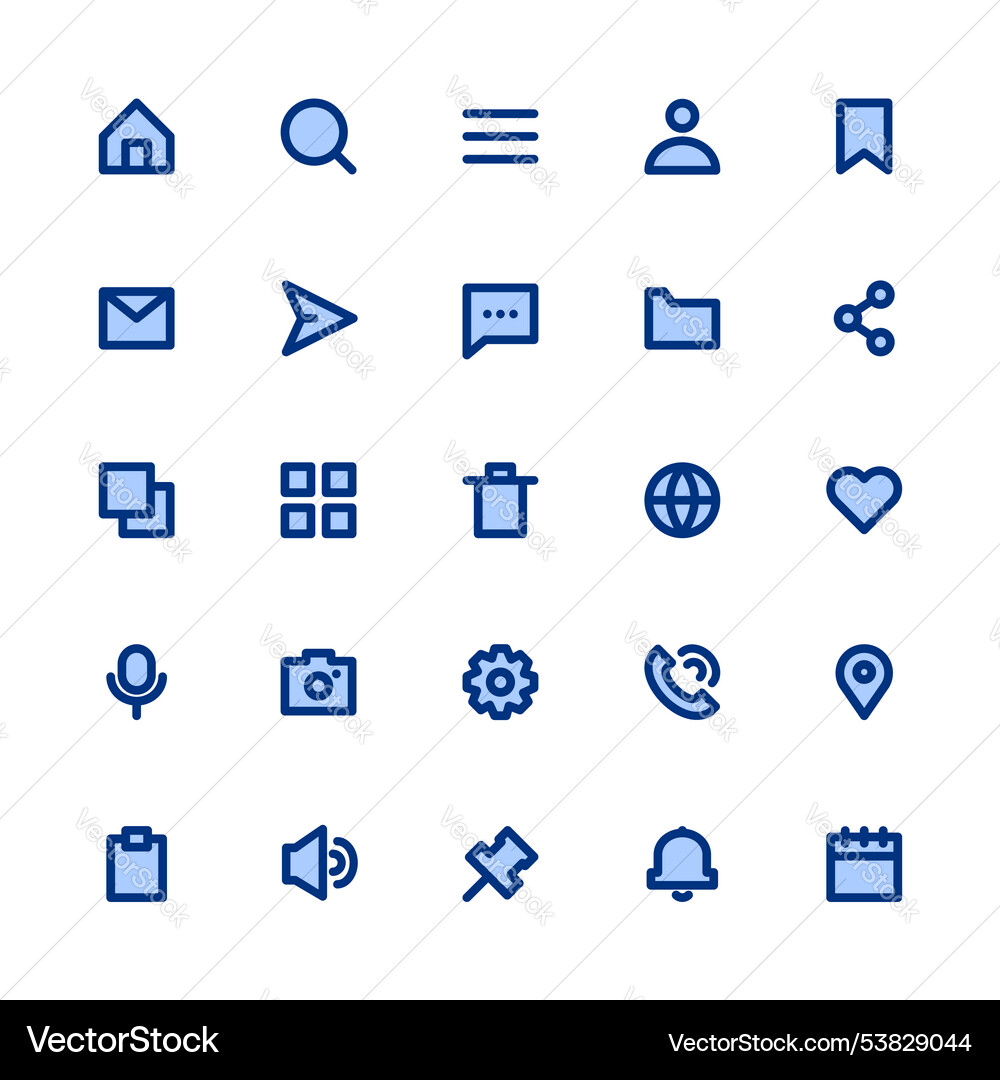 Ui ux icon set essential Ui ux icon set essential vector image