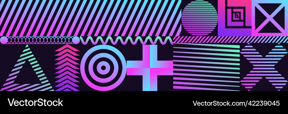 Abstrakte futuristische Formen geometrisches Design Abstrakte futuristische Formen geometrisches Design vektorbild