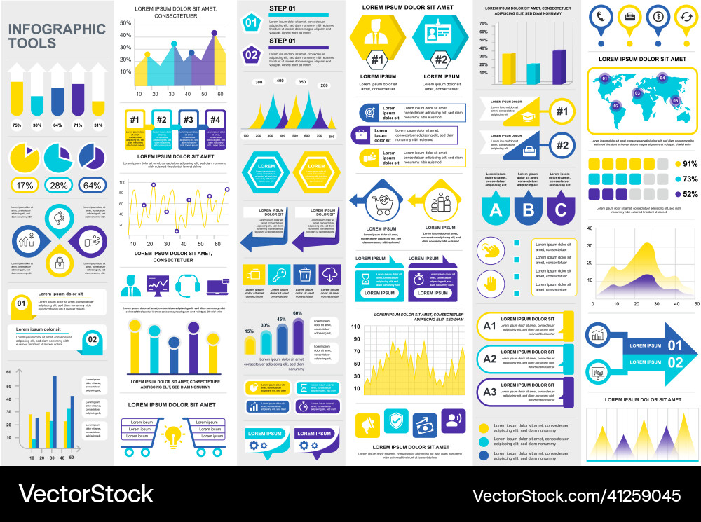 Data Visualization Elements Vector Image