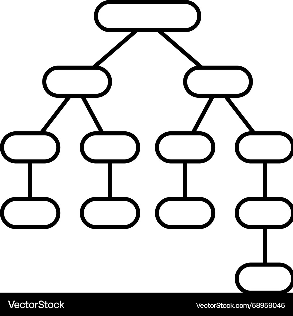 NLP Syntax Tree Icon Vector Image