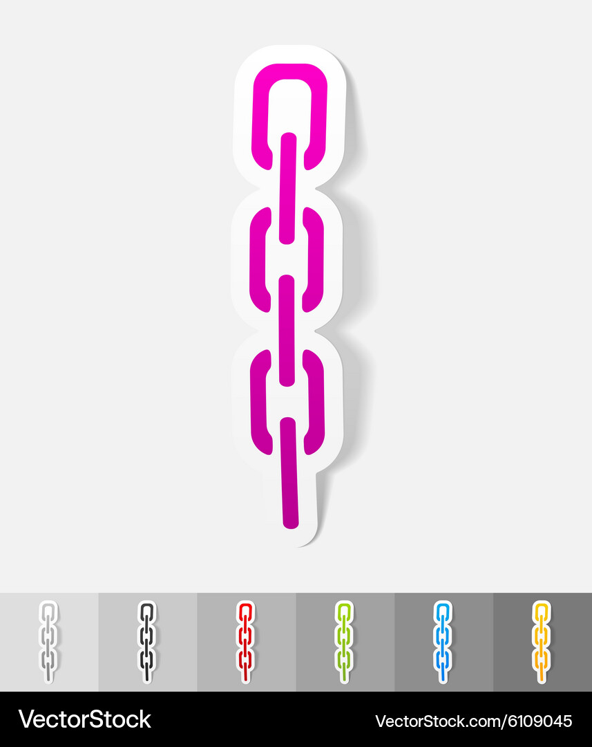 Realistic design element chainlet Vector Image