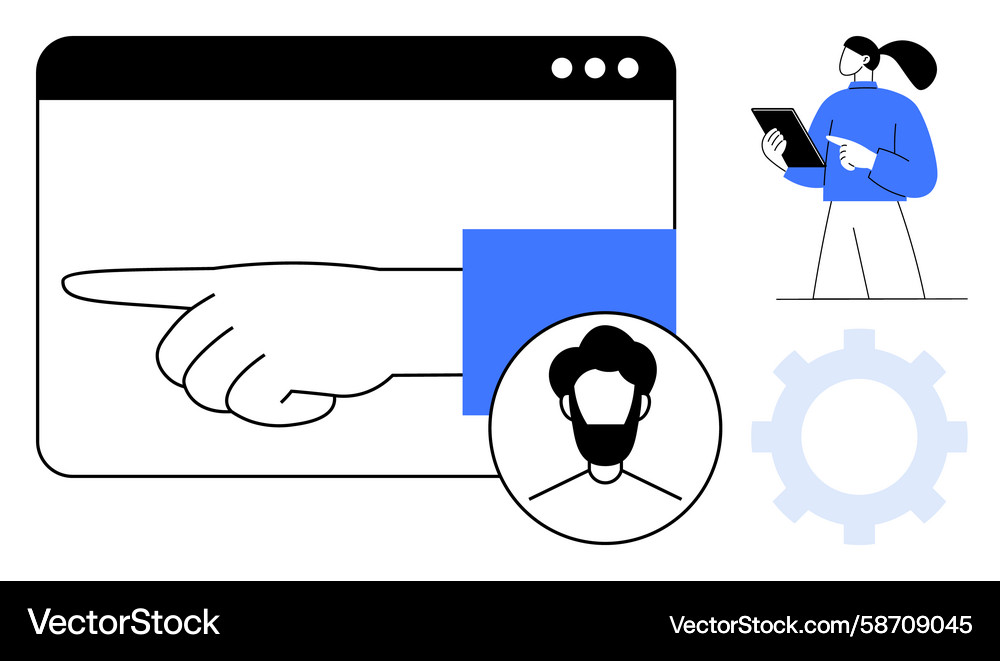 User Guidance & Navigation Vector Image