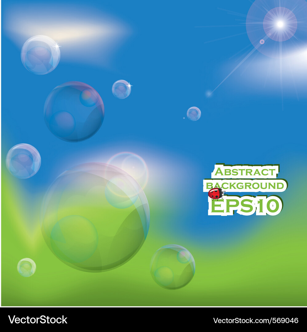 Abstract bubbles background Vector Image