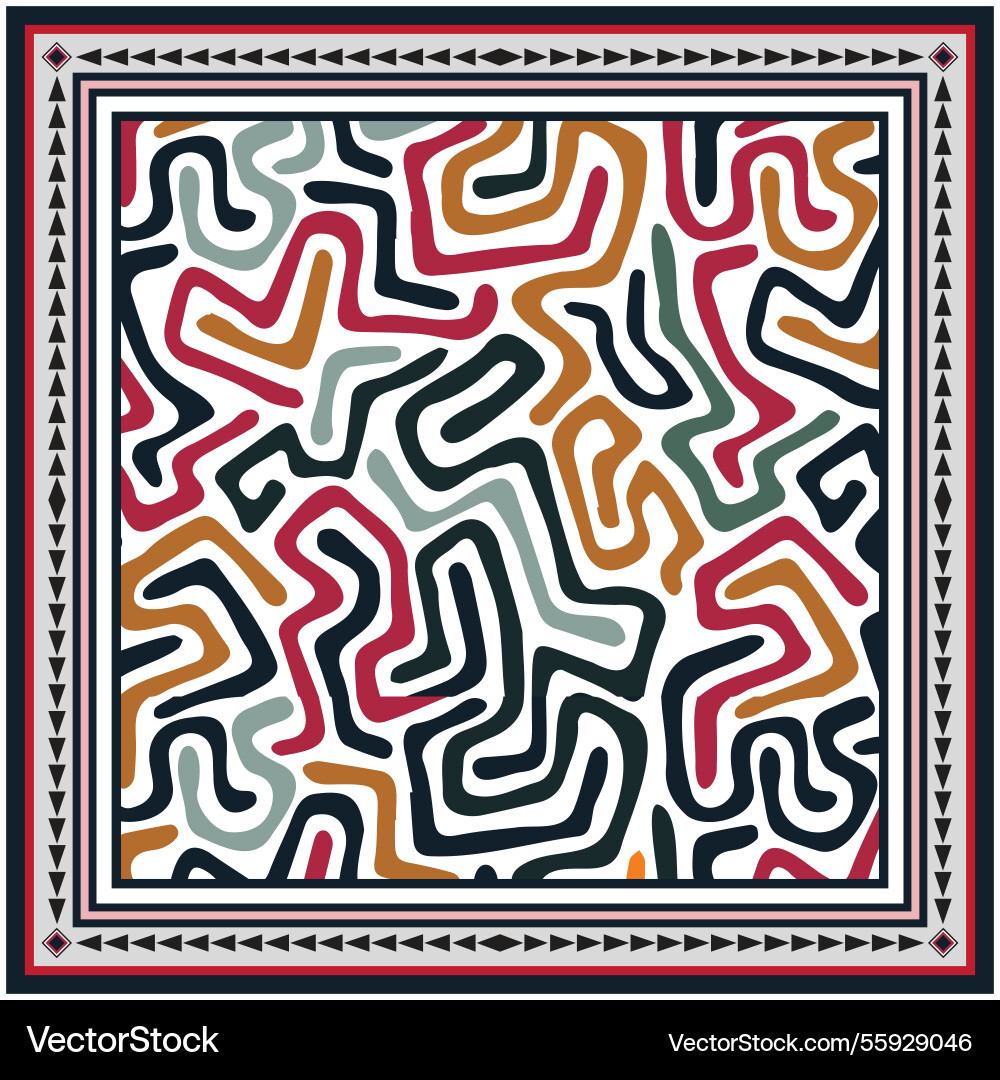 Abstract geometric print pattern Abstract geometric print pattern Vector Image