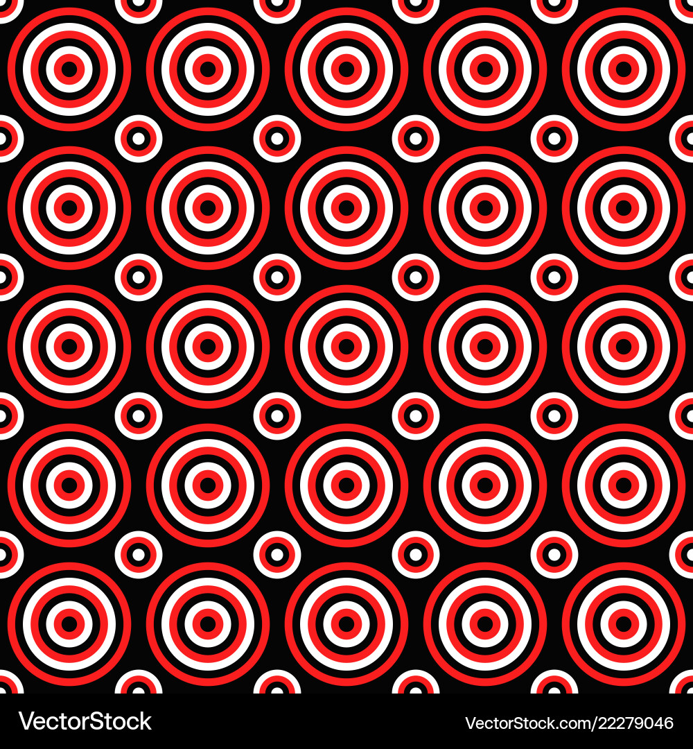 Abstract seamless pattern - circle design vector image