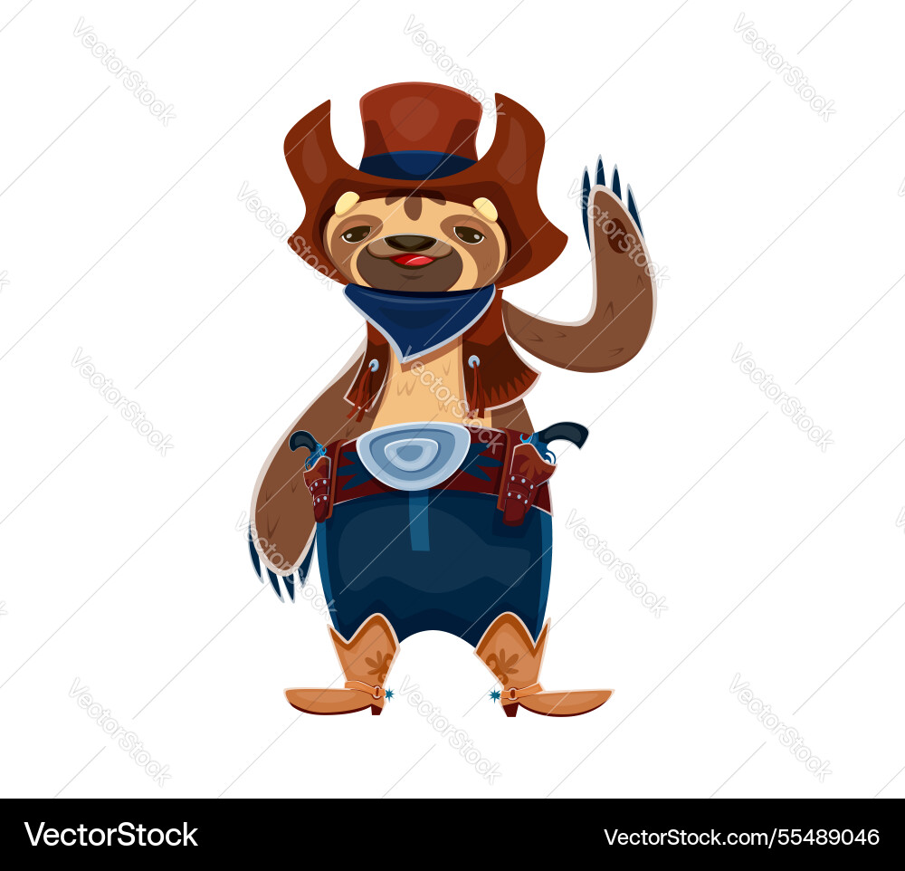 Cartoon Slot wild west Tier Cowboy Charakter Cartoon Slot wild west Tier Cowboy Charakter vektorbild