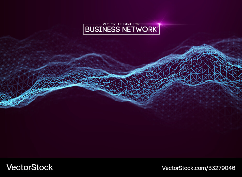 Connected Network Concepts vector image