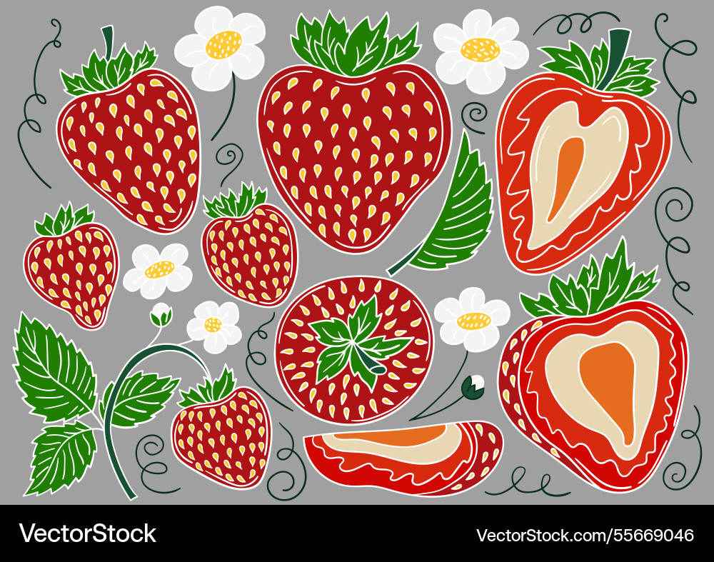 Set of color in hand draw style Set of color in hand draw style vector image