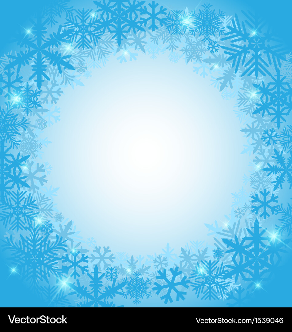 Winter Snowflake Background Royalty Free Vector Image