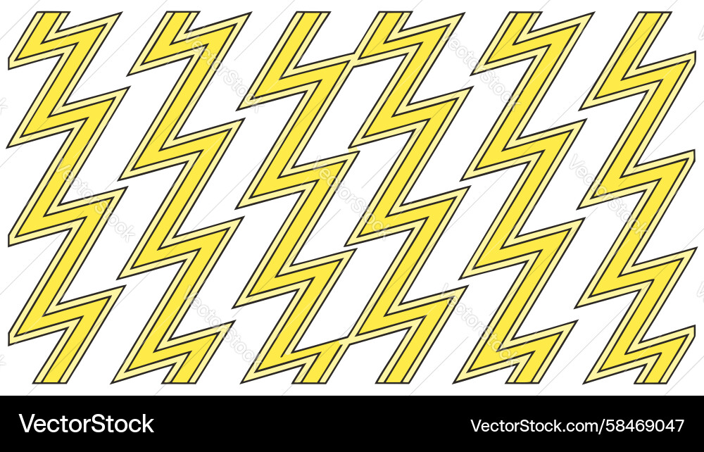 Dynamic Lightning Bolt Pattern Vector Image