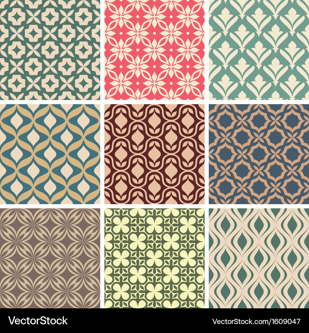 Intricate Ornamental Patterns Vector Image