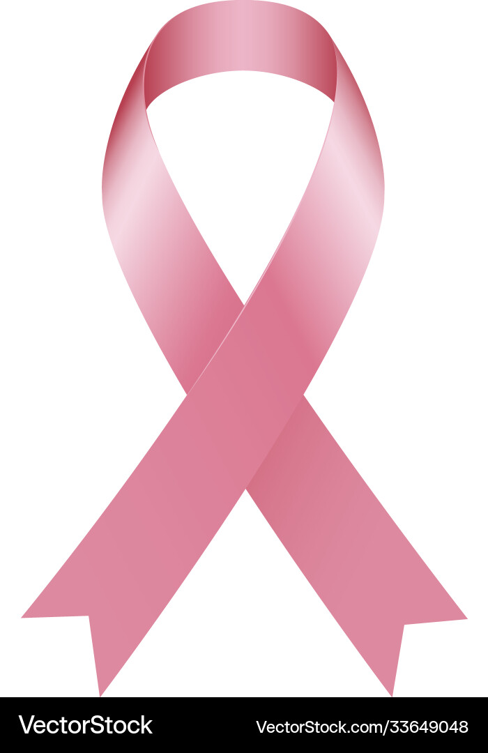 Pink Ribbon Symbol Vector Image