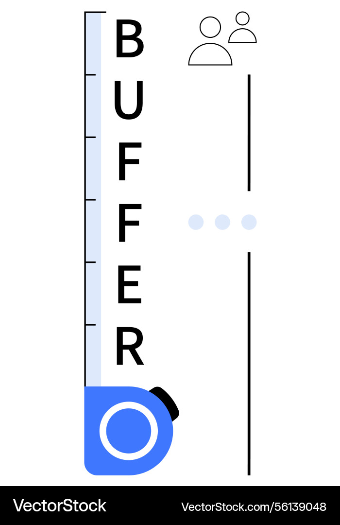 Social media scheduling concept with buffer tool Social media scheduling concept with buffer tool vector image