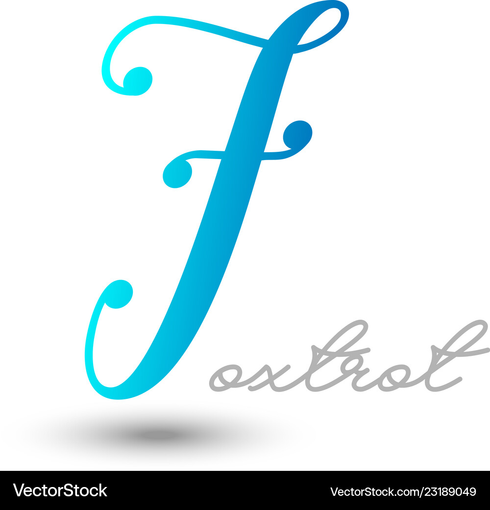 Initial letter f graphic design – Royalty-Free Vector | VectorStock, image size:1000x1042