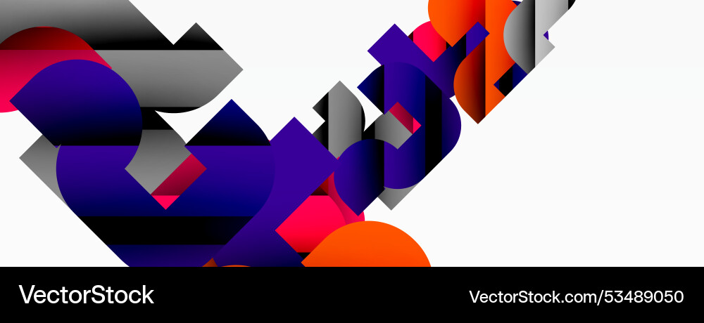 Abstract background colorful geometric curve Abstract background colorful geometric curve Vector Image