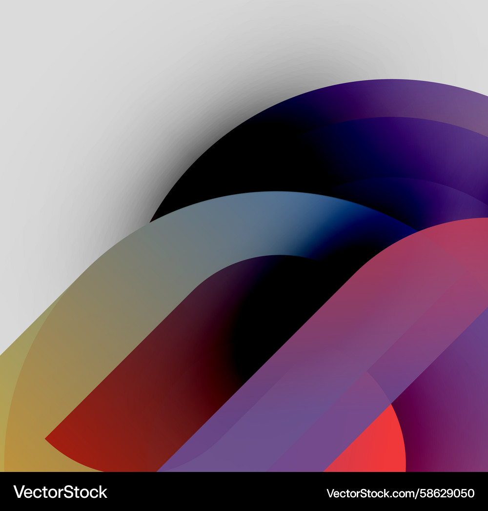Abstract shapes blend creating dynamic color Abstract shapes blend creating dynamic color Vector Image