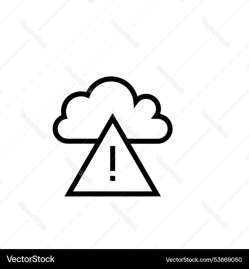 Cloud computing icon outline style design Vector Image