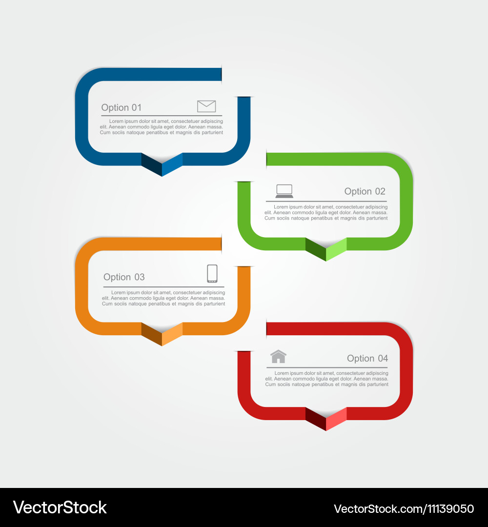 Data Presentation Template Vector Image