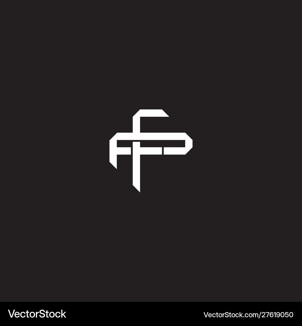 Fp initial letter overlapping interlock logo Fp initial letter overlapping interlock logo Vector Image