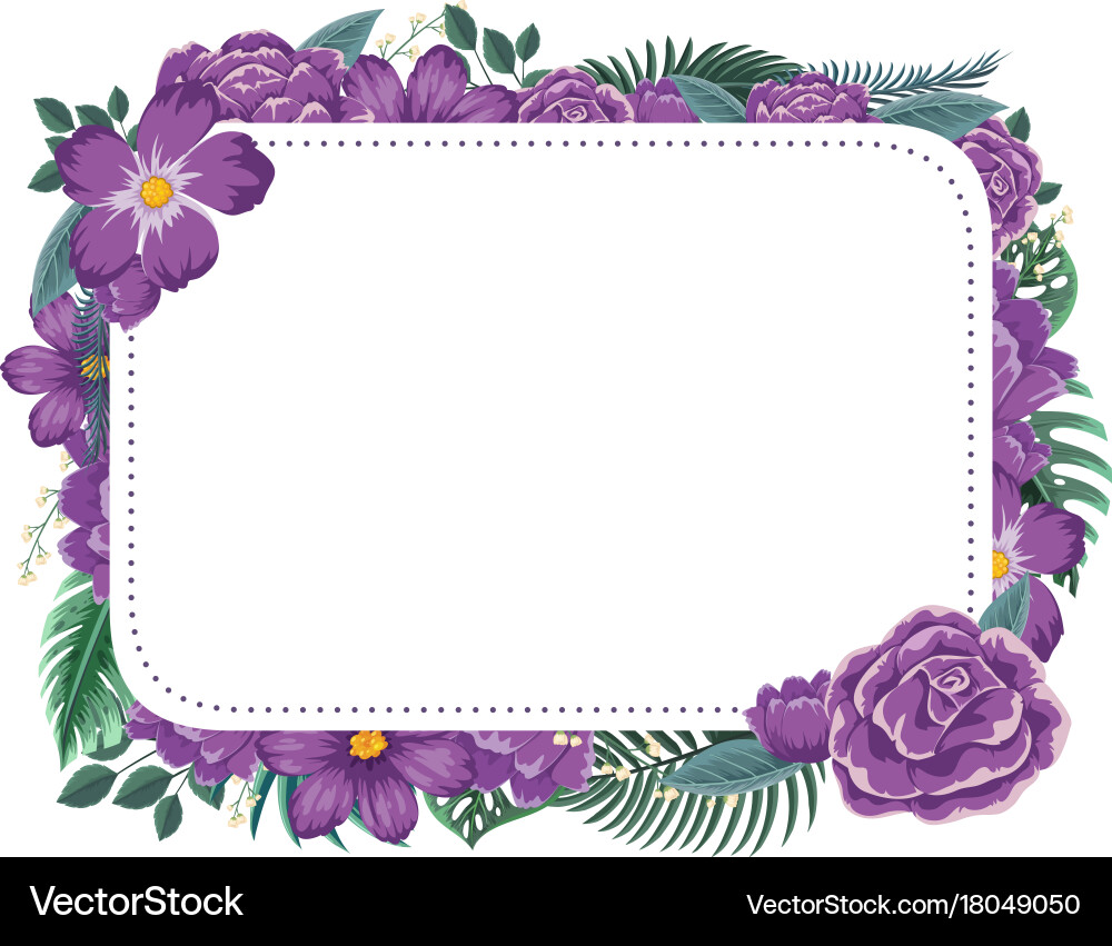 Flowers round frame Stock Vector Image &amp; Art - Alamy