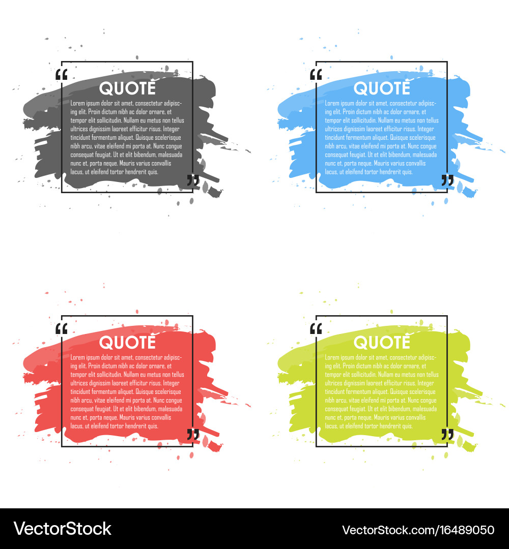 Quote text bubble commas note message and comment Vector Image