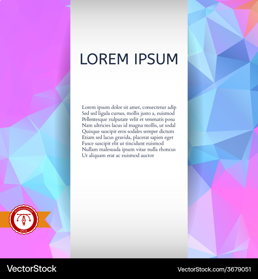 Abstract colorful triangles background vector image