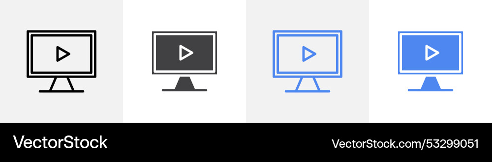 Bildschirm-Symbol-Set Verwendung für Web-ui oder App vektorbild