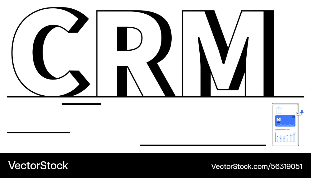 CRM Data Analytics Customer Profile vector image
