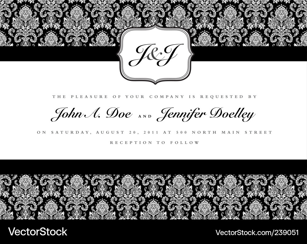 Damask Pattern - Elegant Swirls vector image