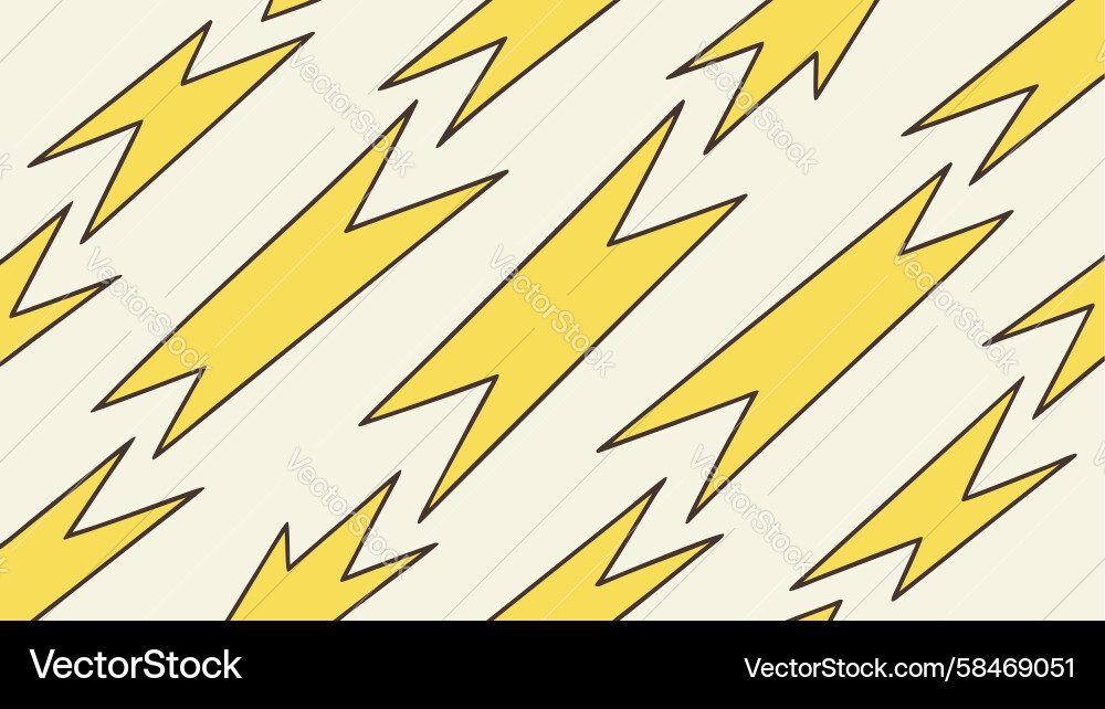 Dynamic Lightning Bolt Pattern Vector Image
