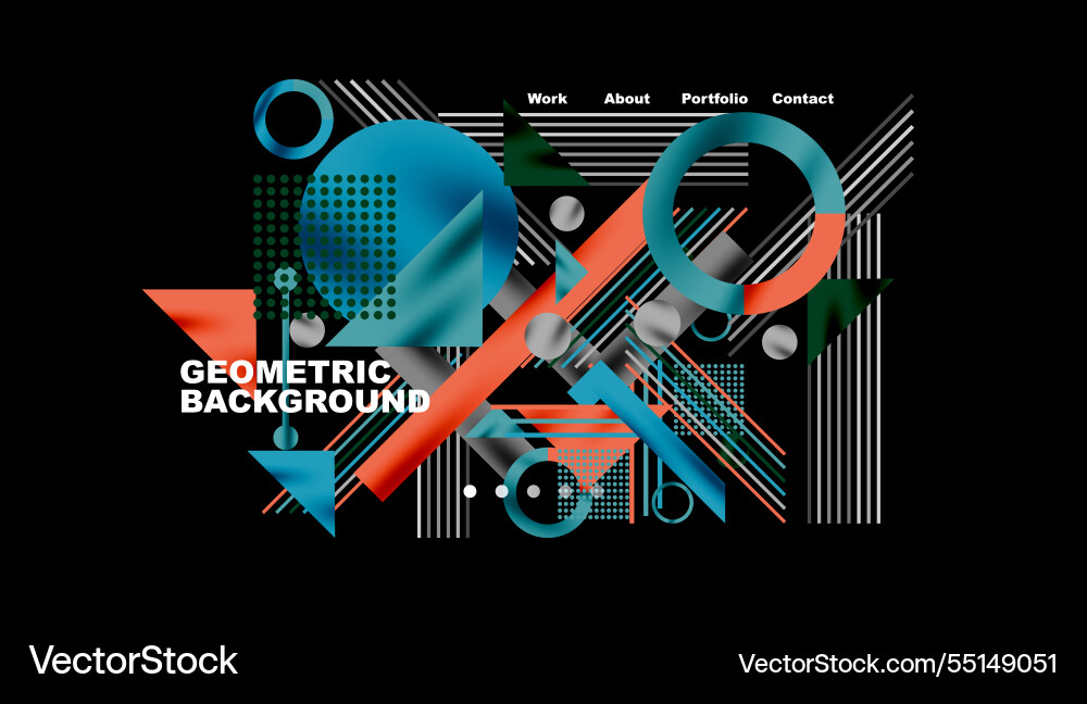 Geometric background showcasing sharp lines Geometric background showcasing sharp lines Vector Image
