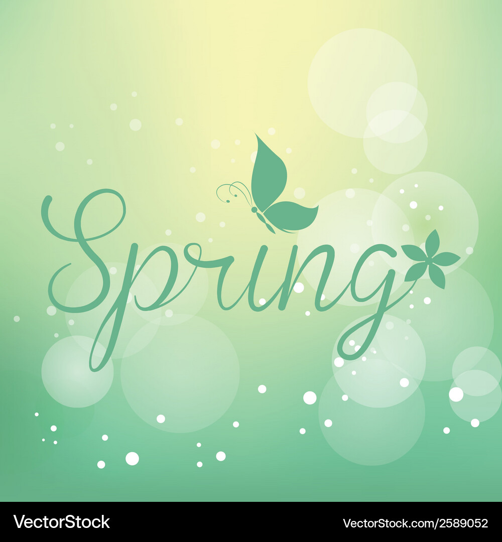 Abstract spring background with some special Vector Image