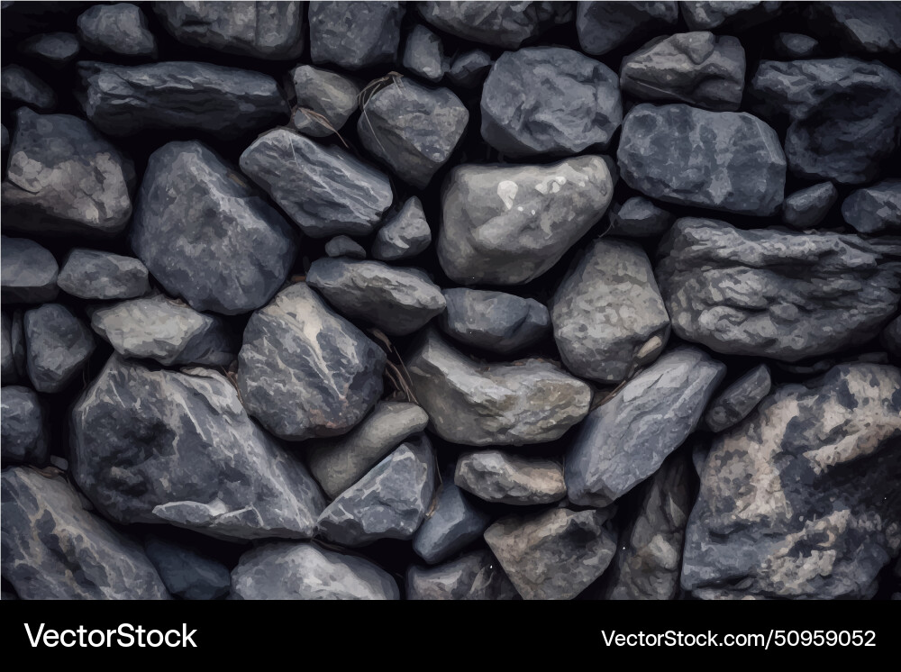 Dunkle Mauer Textur schwarze Steine und Felsen Dunkle Mauer Textur schwarze Steine und Felsen vektorbild