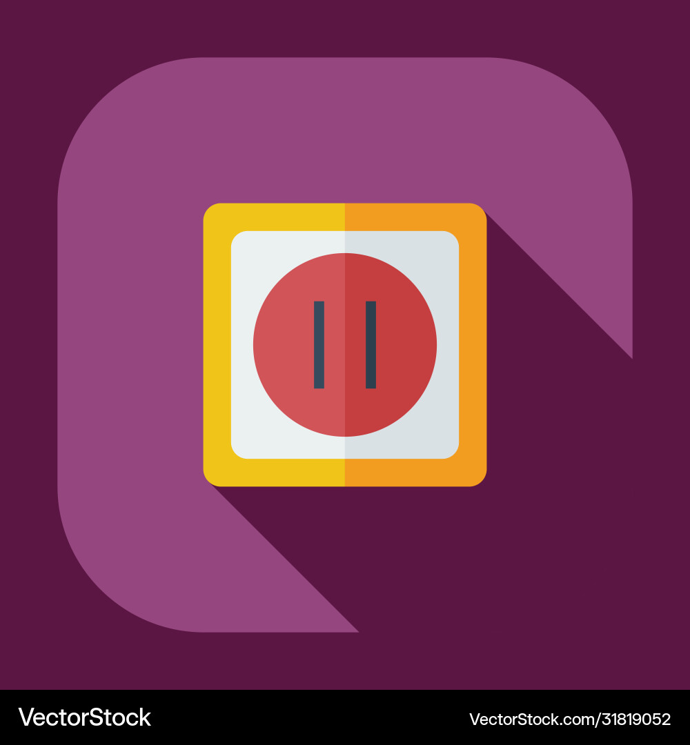 Flat modern design with shadow icons socket Flat modern design with shadow icons socket vector image