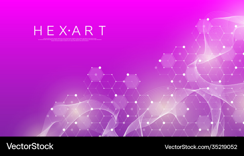 Molecular structure background science template Molecular structure background science template vector image