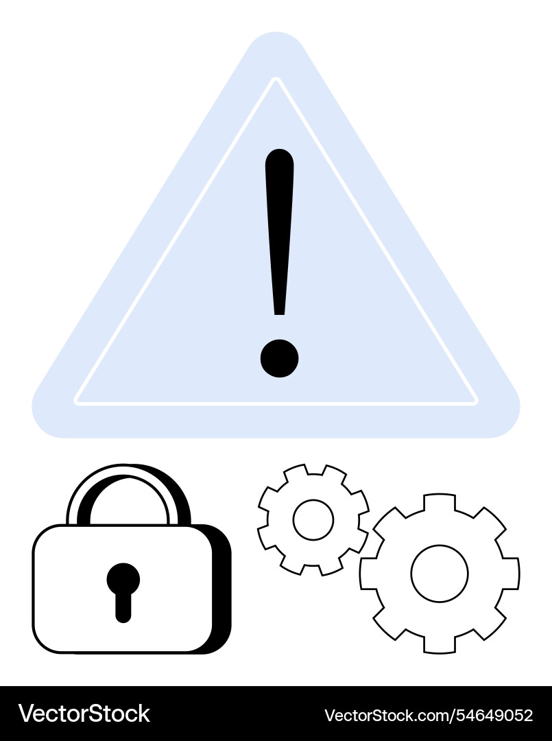 Triangular warning sign with exclamation mark Triangular warning sign with exclamation mark vector image